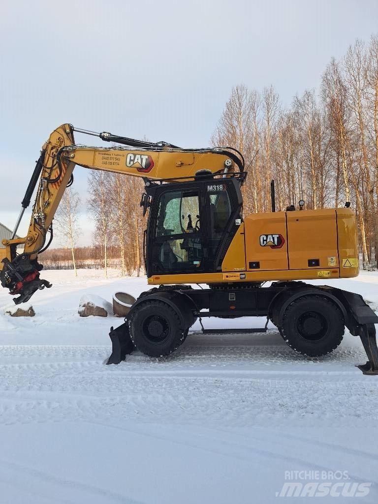 CAT M 318  휠 굴삭기