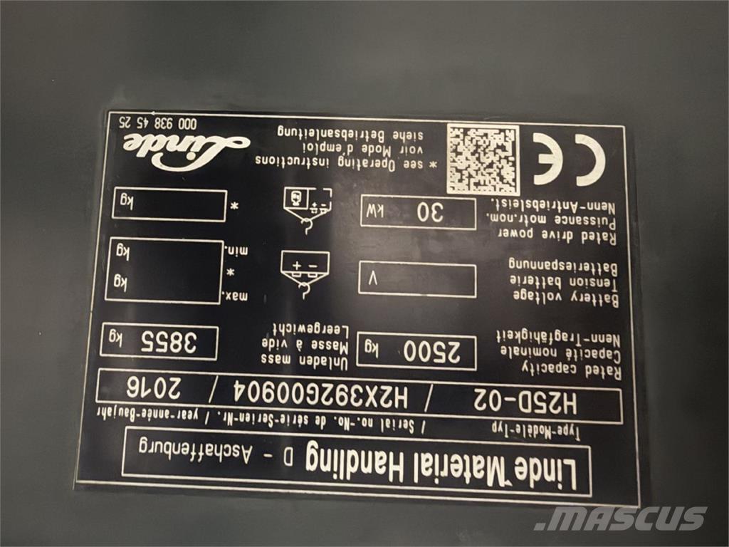 Linde H25D-02 디젤 지게차