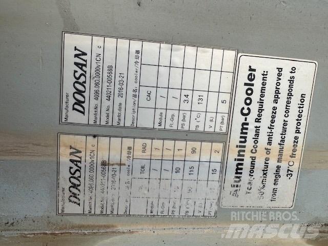 Doosan DL 450-5 라디에이터
