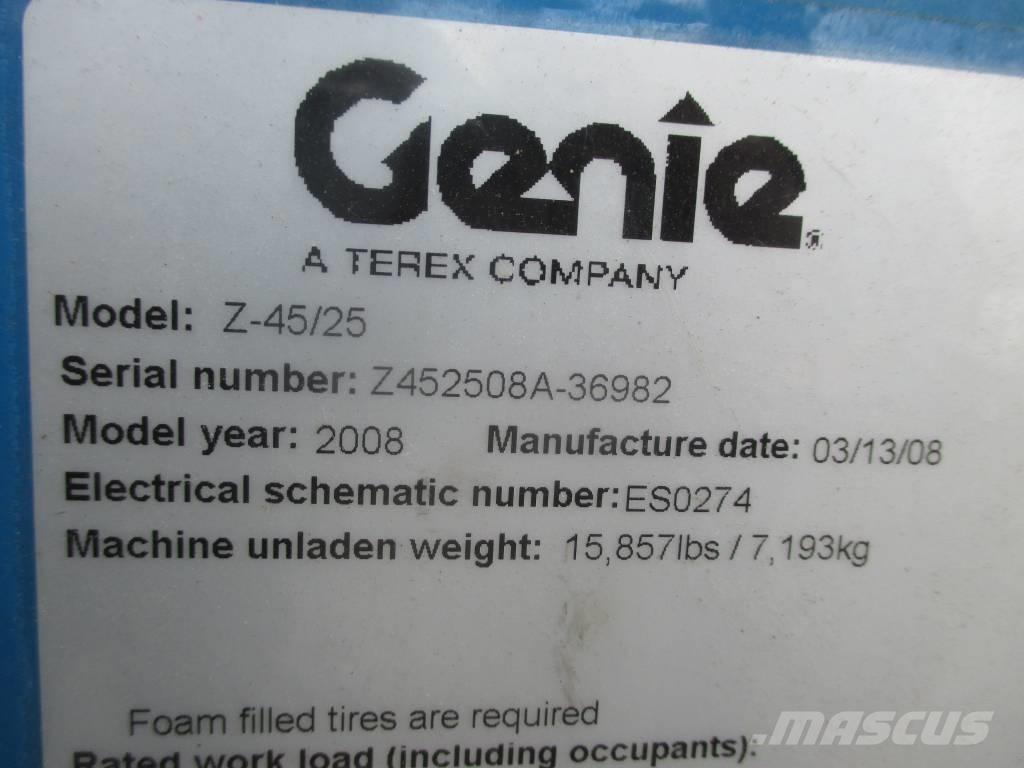 Genie Z 45/25 J DC 관절형 전동이동 리프트
