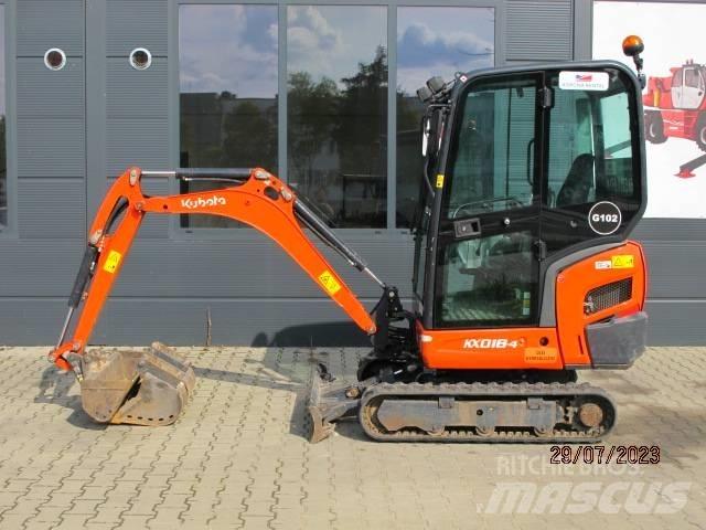Kubota KX 018-4 소형 굴삭기 7톤 미만
