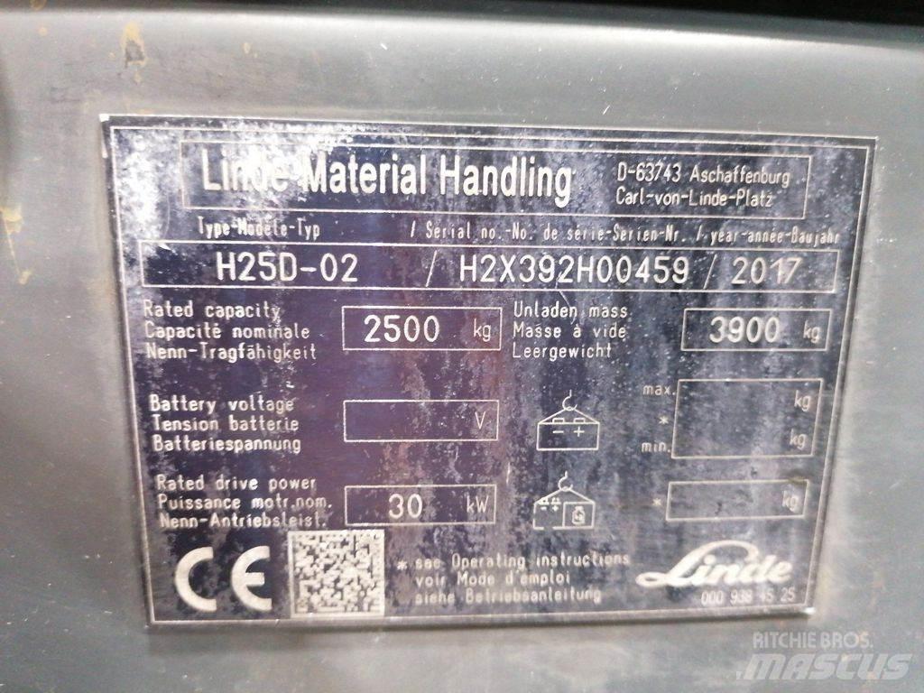 Linde H25D-02 디젤 지게차