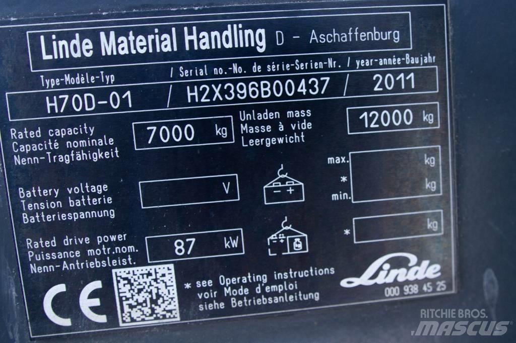 Linde H70D-01 디젤 지게차