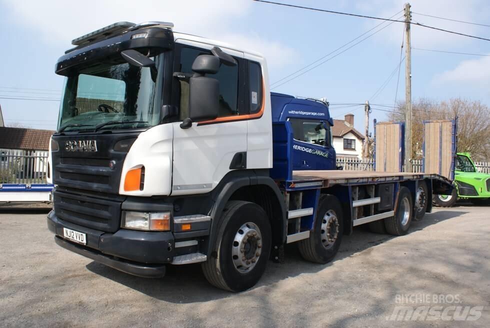 Scania P 360 CB 플랫베드/윈치 트럭
