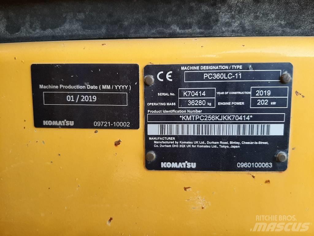 Komatsu PC 360 LC-11 대형 굴삭기 29톤 이상