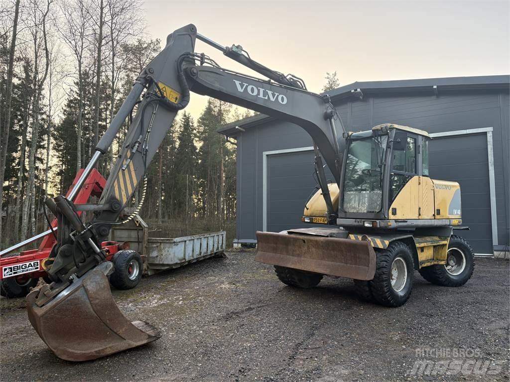 Volvo EW140  휠 굴삭기