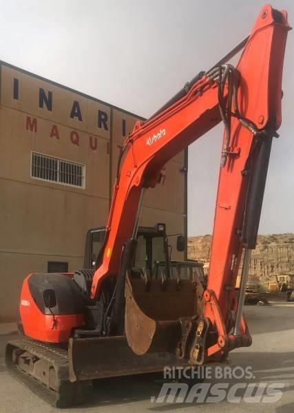 Kubota KX080-4 중형굴삭기 7톤-28톤