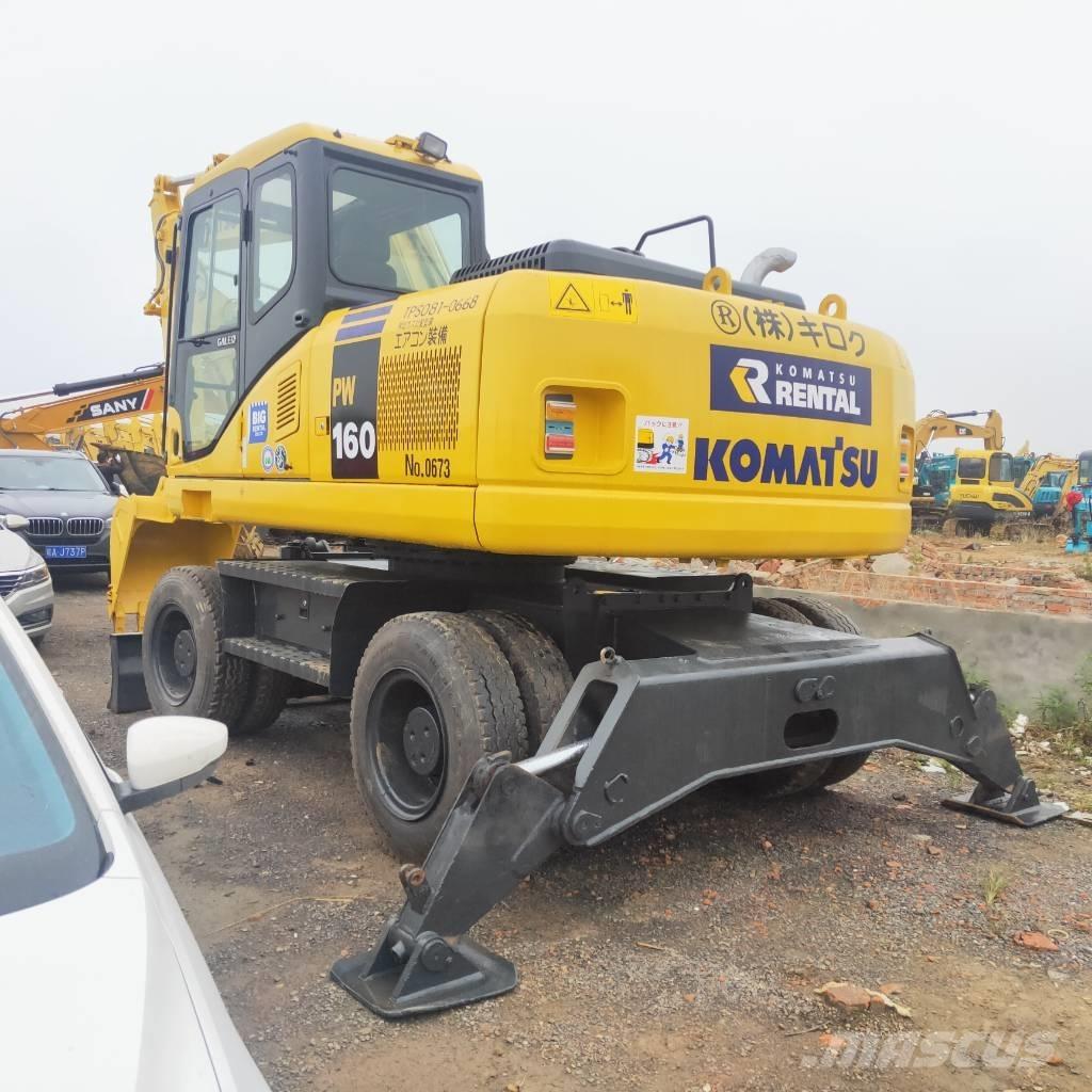 Komatsu PW160W-7  휠 굴삭기