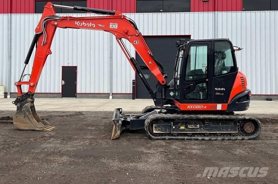 Kubota KX 080-4 중형굴삭기 7톤-28톤