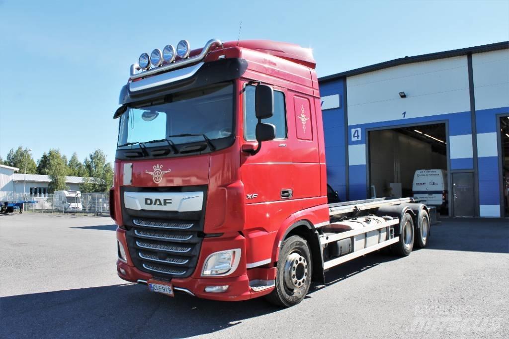 DAF XF 480 FAS 6x2 컨테이너 트럭