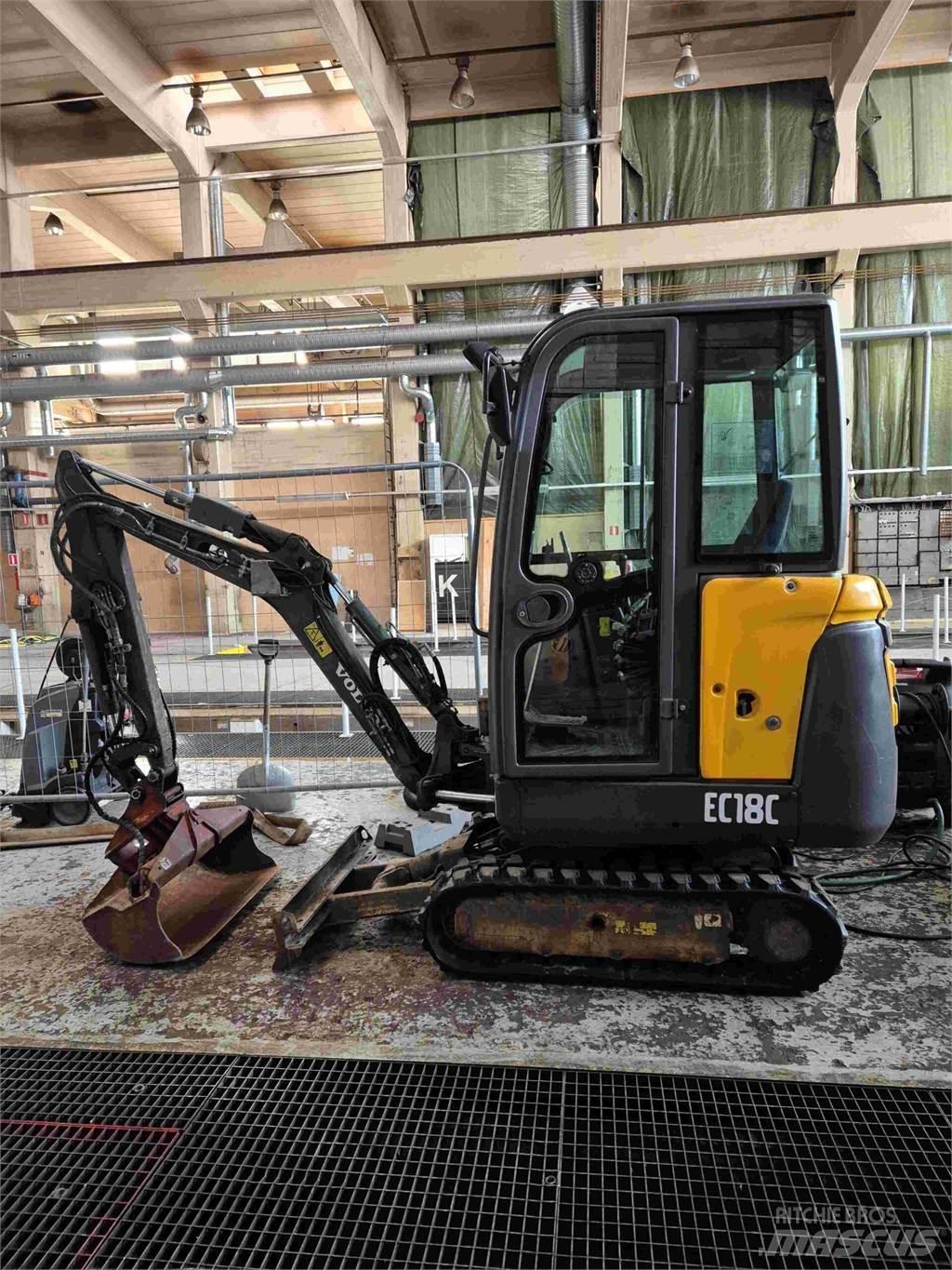 Volvo EC18C 소형 굴삭기 7톤 미만