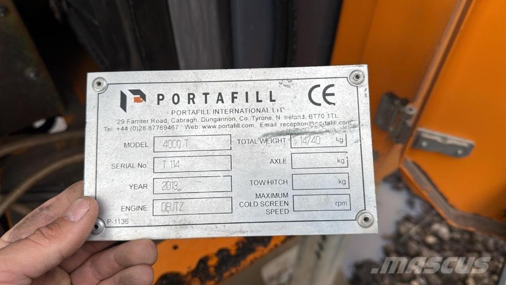 Portafill 4000t 이동식 선별기