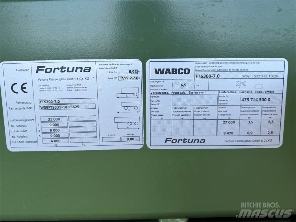 Fortuna FTS 300 대형곤포 트레일러