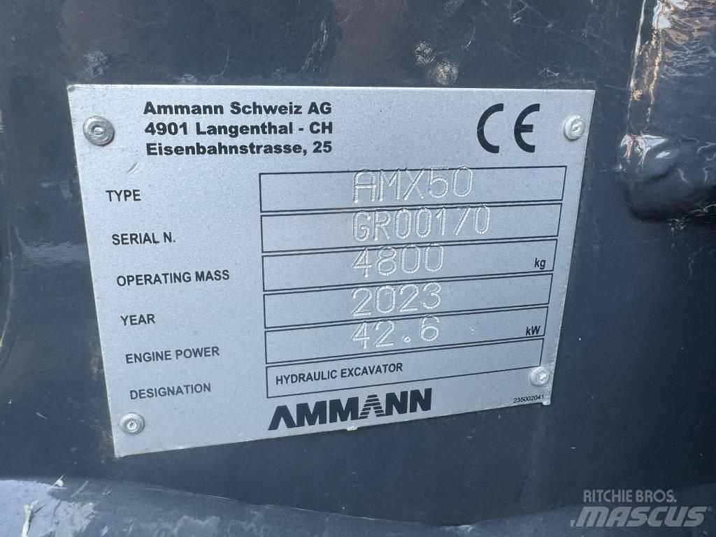 Ammann AMX 50 소형 굴삭기 7톤 미만