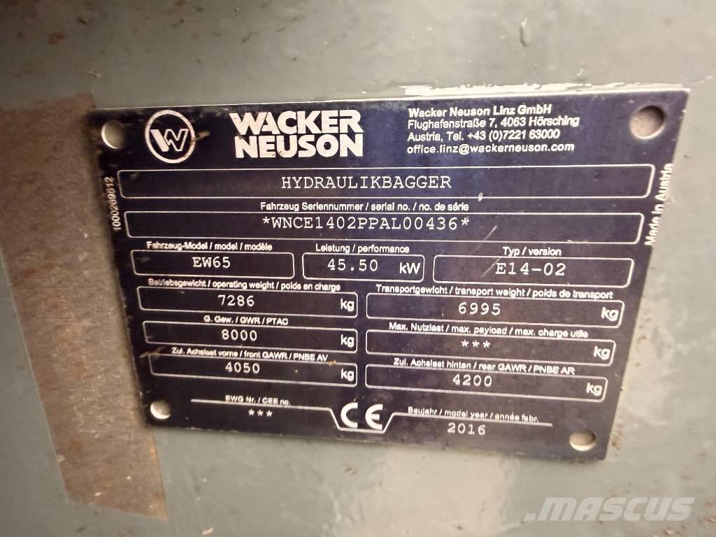 Wacker Neuson EW65  휠 굴삭기