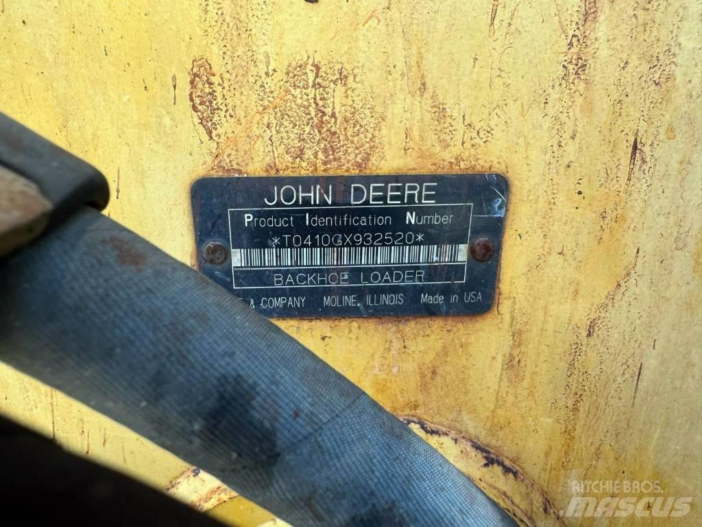 DEERE 410G 백호로더