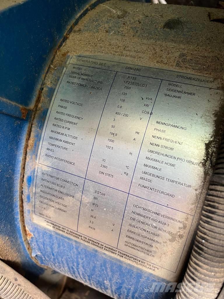 FG Wilson P 135 디젤 발전기