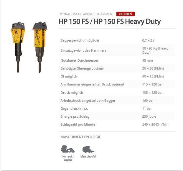 Indeco HP 150 FS 브레이커