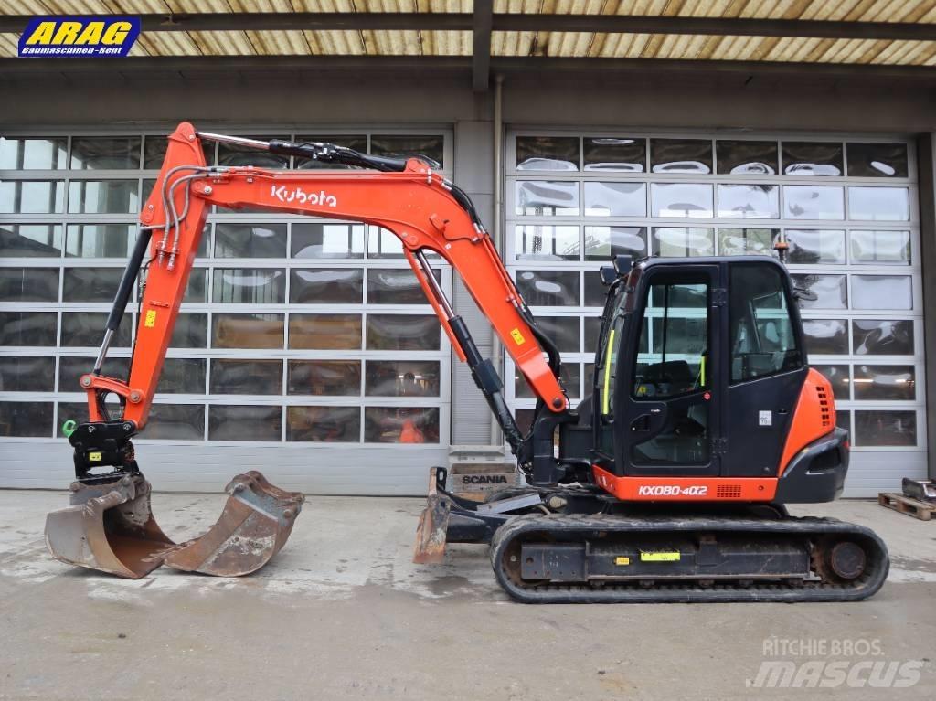 Kubota KX 080-4 중형굴삭기 7톤-28톤