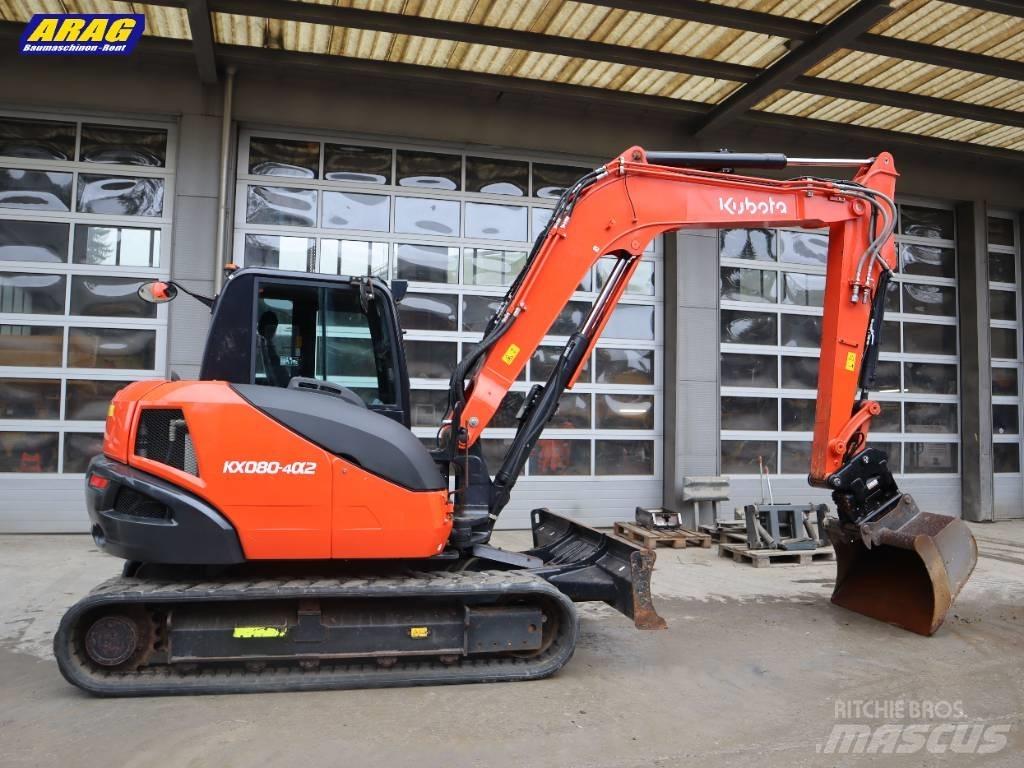 Kubota KX 080-4 중형굴삭기 7톤-28톤