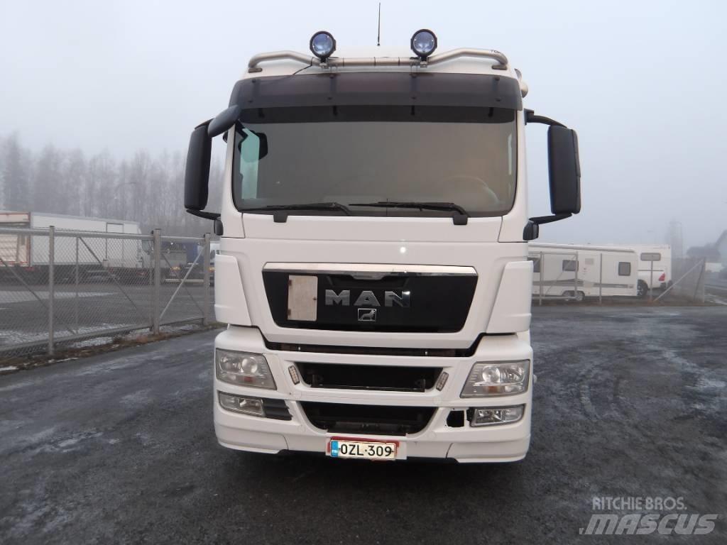 MAN TGS 26.480 6x2 훅 리프트 트럭