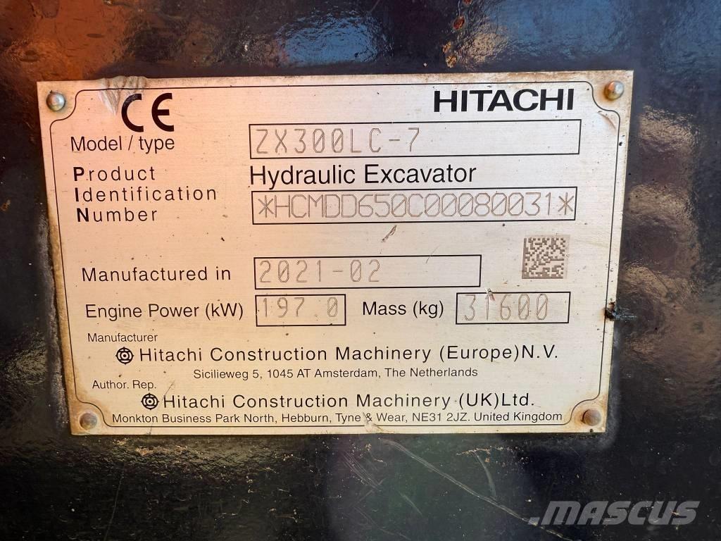 Hitachi ZX 300 LC-7 대형 굴삭기 29톤 이상