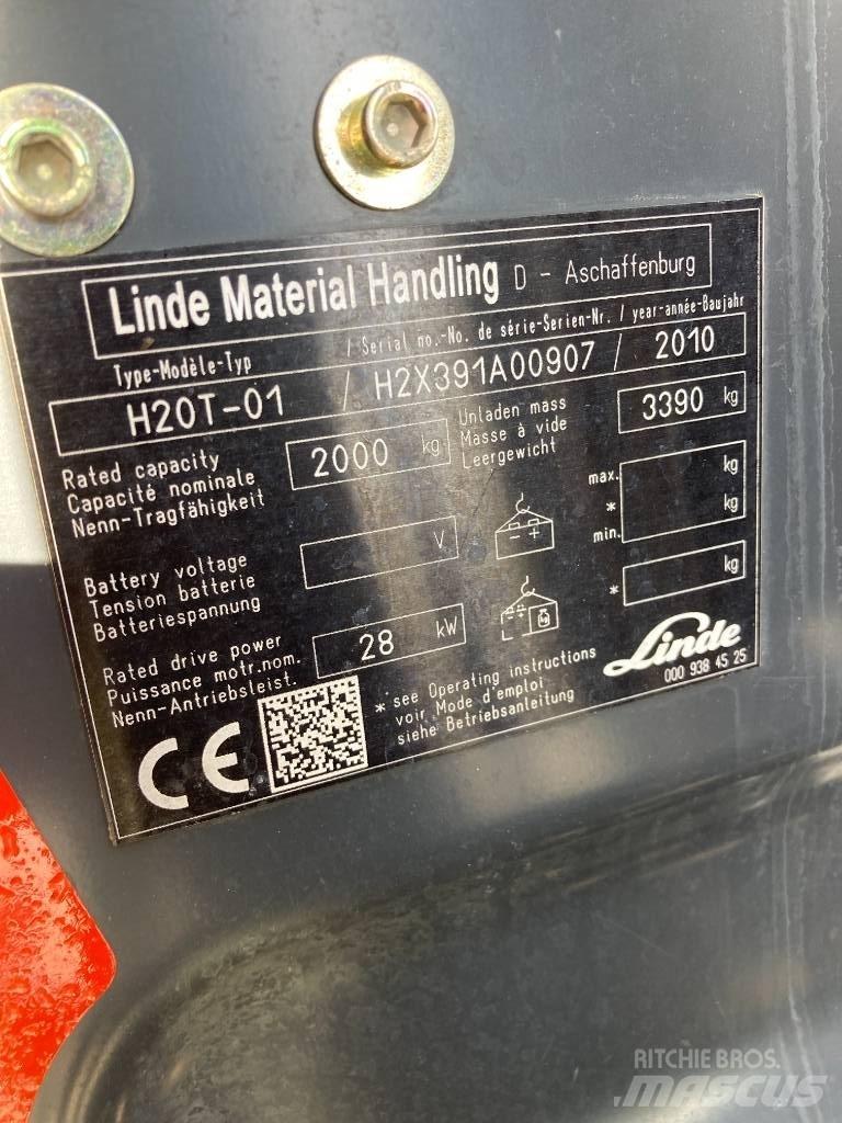 Linde H20T/391 LPG 지게차