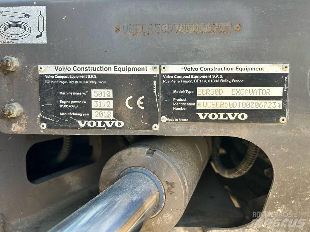 Volvo ECR 50 D 소형 굴삭기 7톤 미만