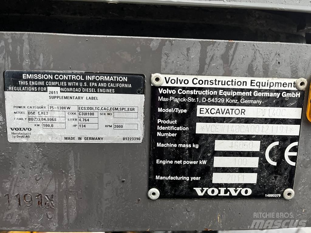 Volvo EW 140 C  휠 굴삭기