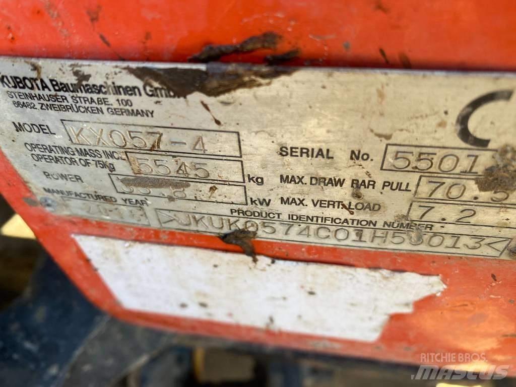 Kubota KX 057-4 소형 굴삭기 7톤 미만