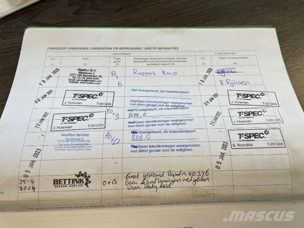 Hoeflon C 6 E 미니 크레인
