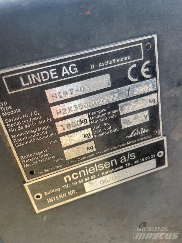 Linde H 18 T LPG 지게차