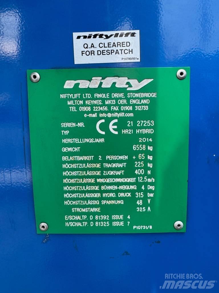 Niftylift HR 21 D E 관절형 전동이동 리프트