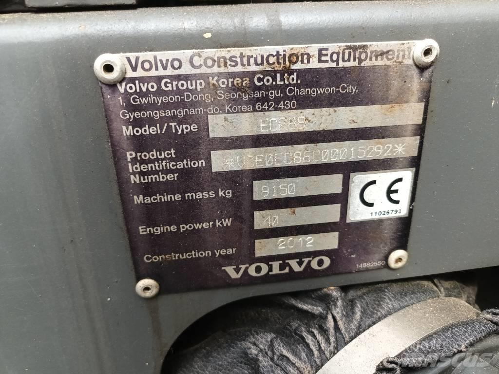 Volvo ECR 88 PLUS 중형굴삭기 7톤-28톤