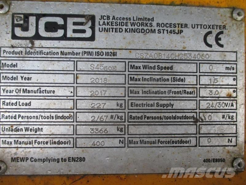 JCB S4550E 가위형 리프트
