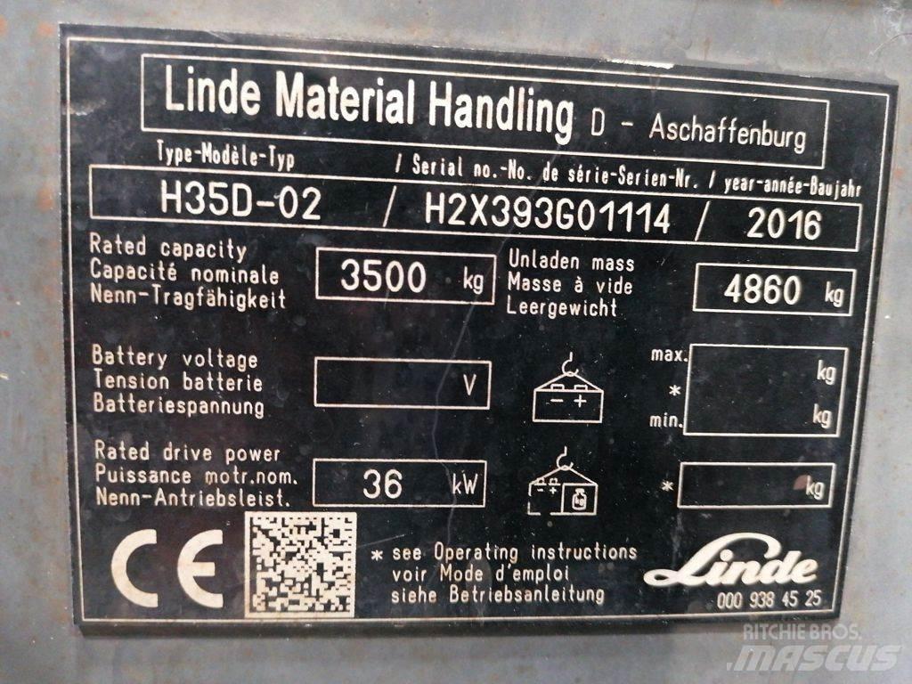 Linde H35D-02 디젤 지게차