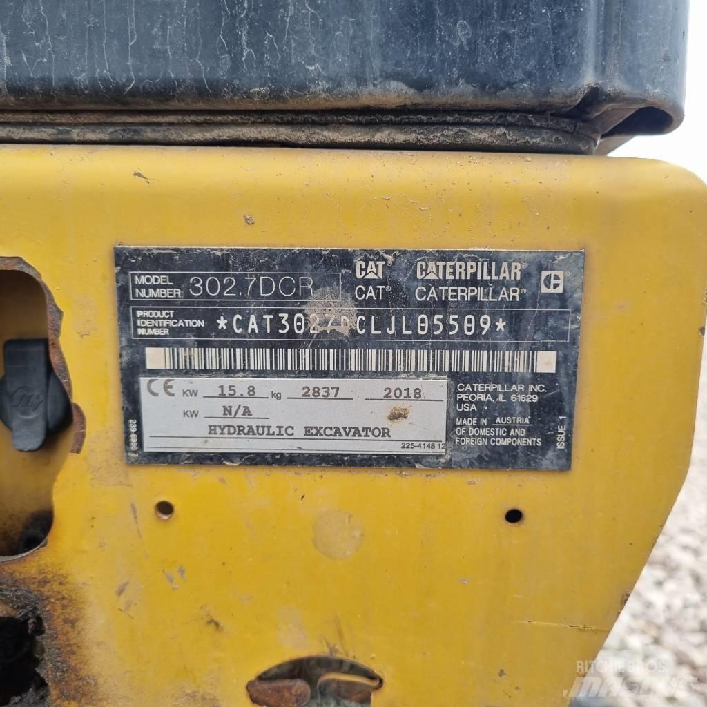 CAT 302.7 D CR 소형 굴삭기 7톤 미만