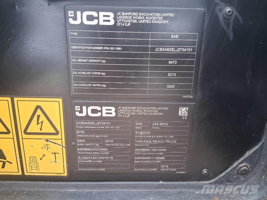 JCB 535-95 텔레스코픽 휠 로더