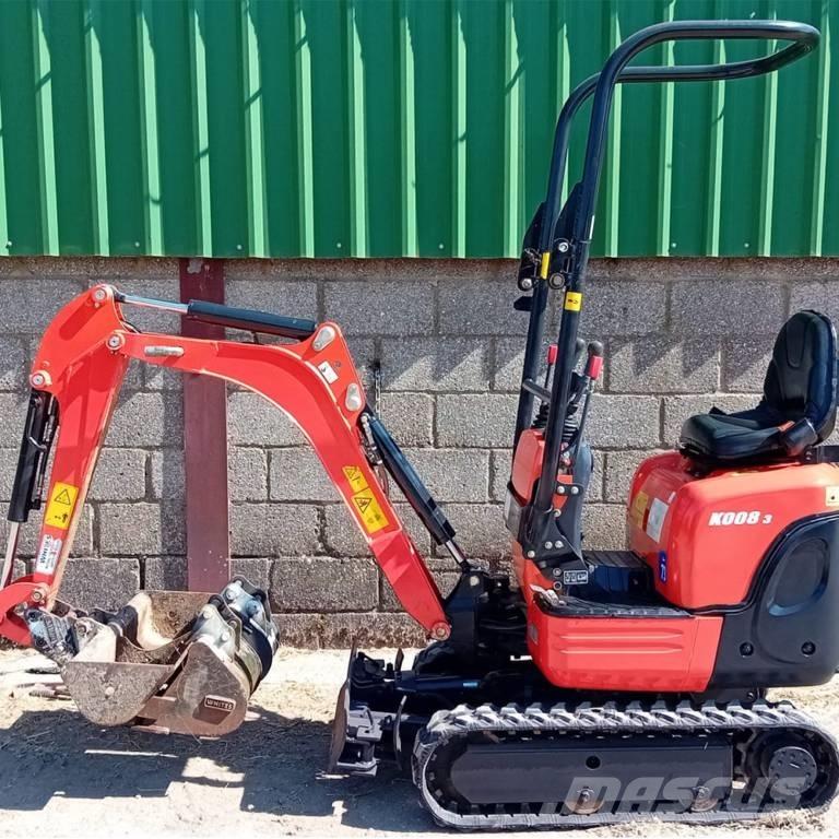 Kubota K 008-3 소형 굴삭기 7톤 미만