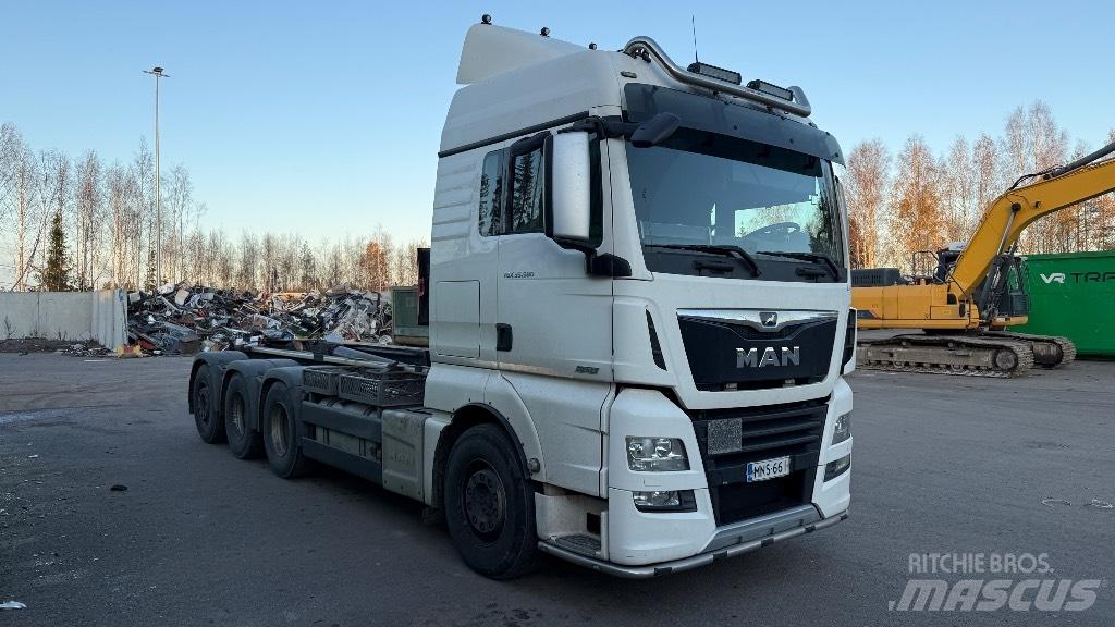 MAN TGX 35.580 훅 리프트 트럭