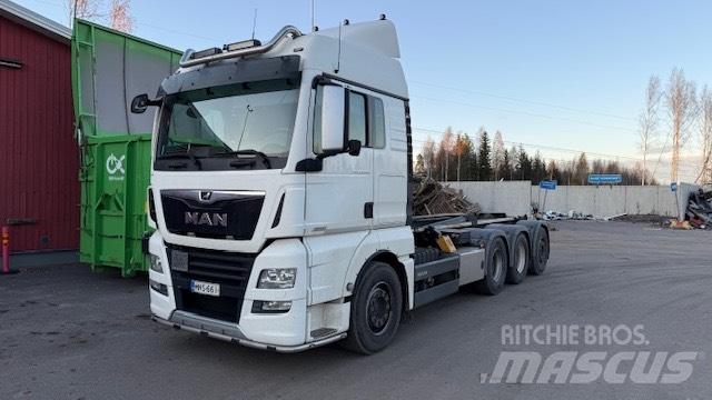 MAN TGX 35.580 훅 리프트 트럭