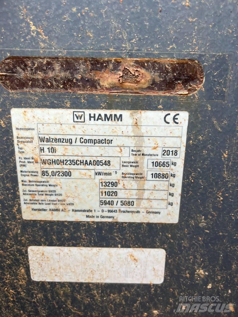 Hamm H10i 토양 다짐기