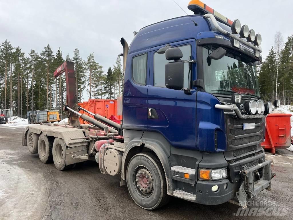 Scania R 500 훅 리프트 트럭