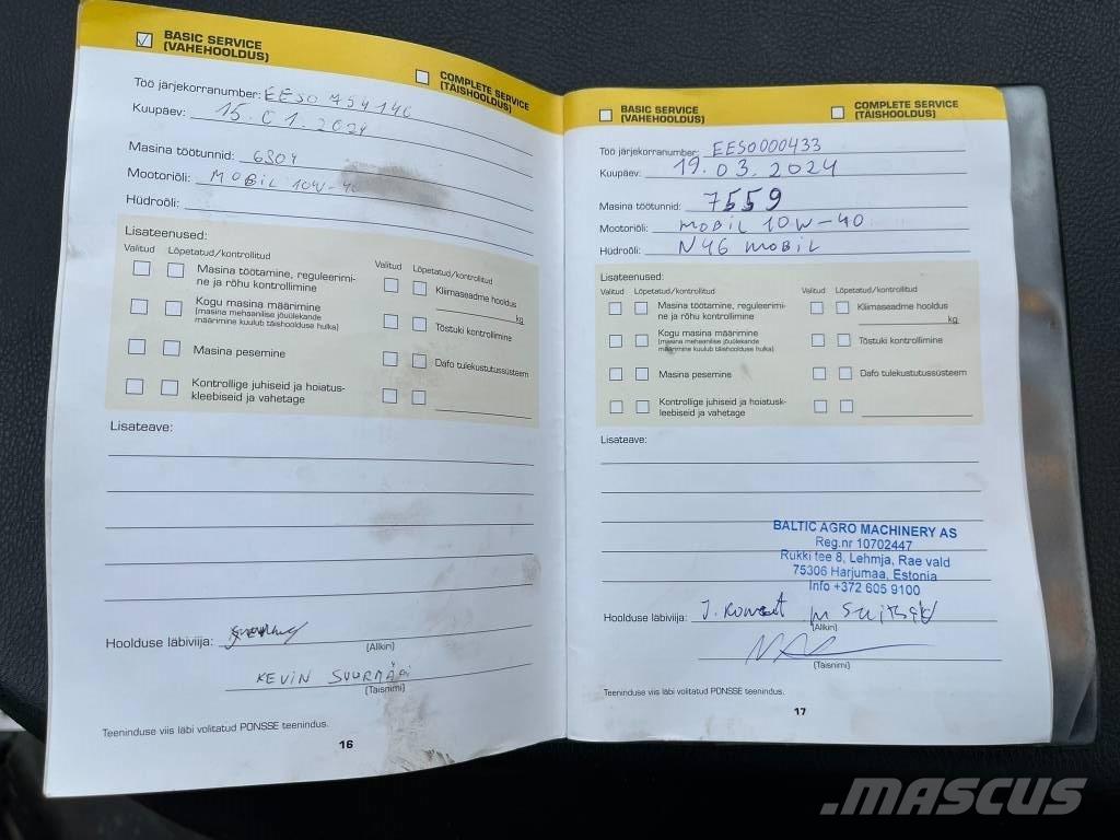 Ponsse Elk 원목 포워더