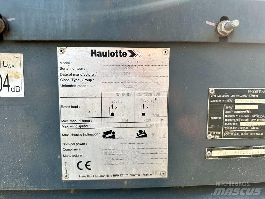 Haulotte HA16RTJ 관절형 전동이동 리프트