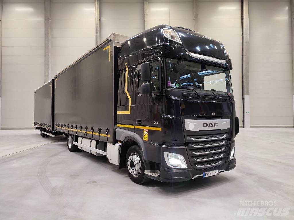DAF XF 450 커튼사이더 트럭