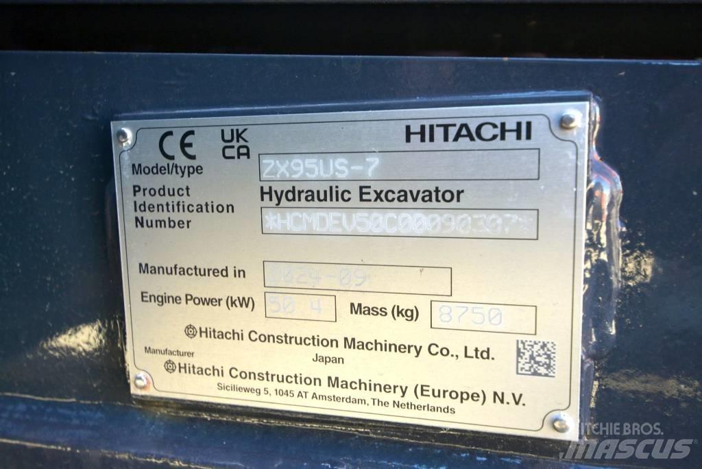 Hitachi ZX 95 US-7 중형굴삭기 7톤-28톤
