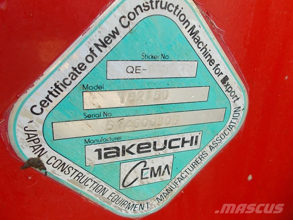 Takeuchi TB 2150 대형 굴삭기 29톤 이상