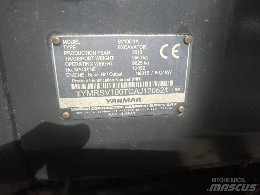 Yanmar SV 100-1A 중형굴삭기 7톤-28톤