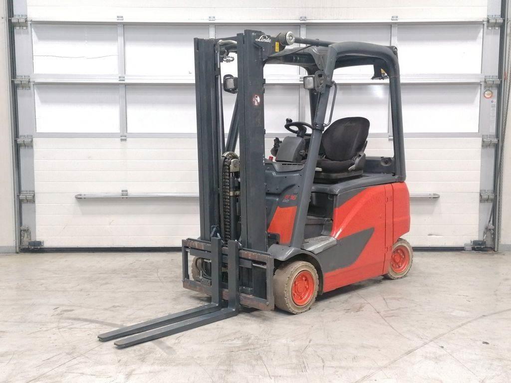 Linde E16PH-02 전동 지게차